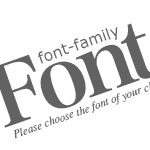 CSSに設定するfont-family