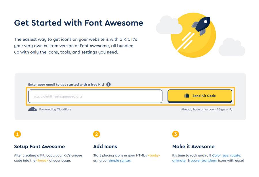 Get Started with Font Awesome